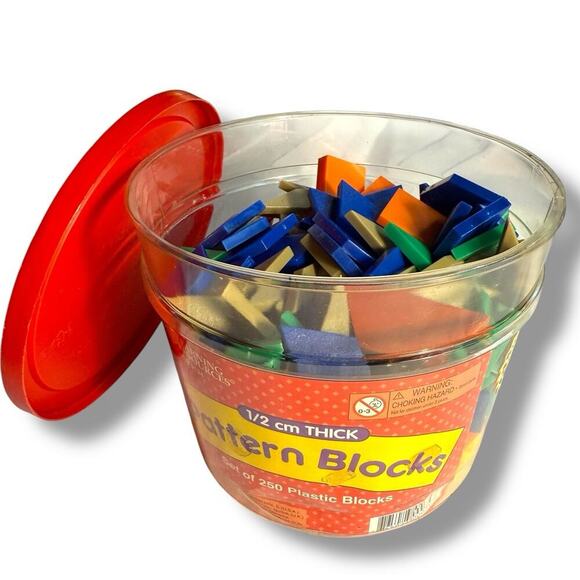 Learning Resources Pattern Blocks Tangram Shapes Teacher Tools 249 Plastic Piece - Picture 12 of 12